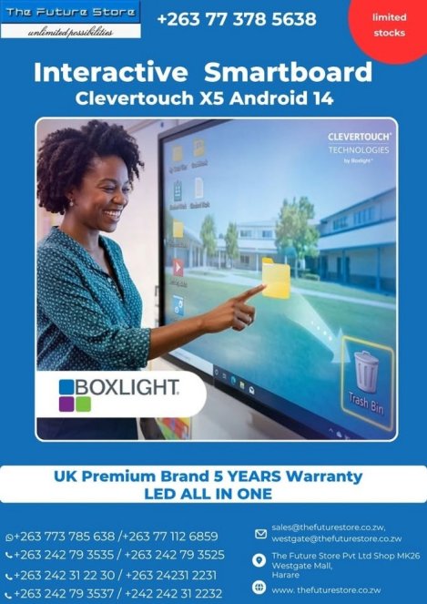 Clevertouch-X5-interactive-smartboard-Zimtrader-email-advertising
