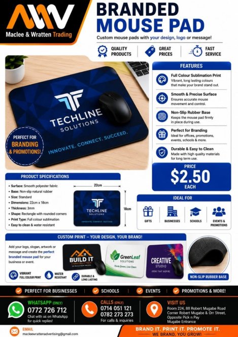 Custom-branded-mouse-pads-Zimtrader-email-advertising