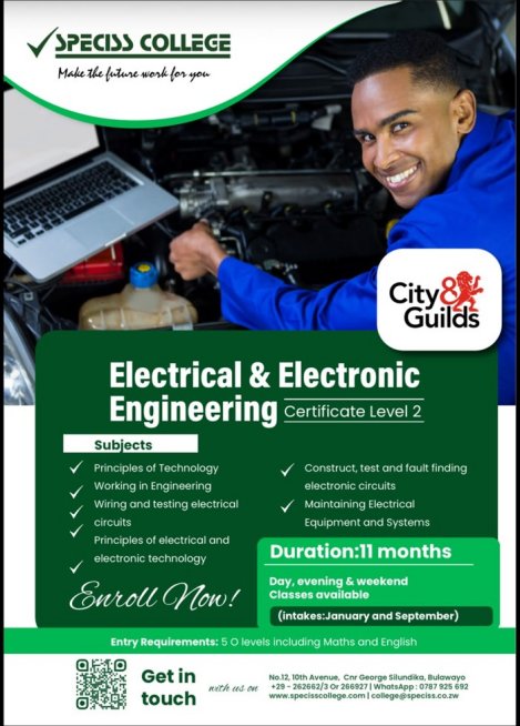 Speciss-college-city-and-guilds-electrical-and-electronic-engineering-level-2-Zimtrader-email-advertising