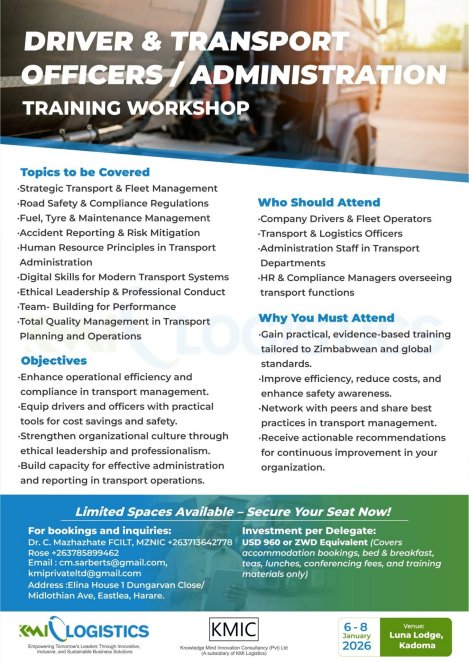 driver-and-transport-officer-training-Zimtrader-email-advertising
