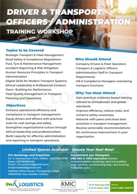 driver-and-transport-officers-training-Zimtrader-email-advertising