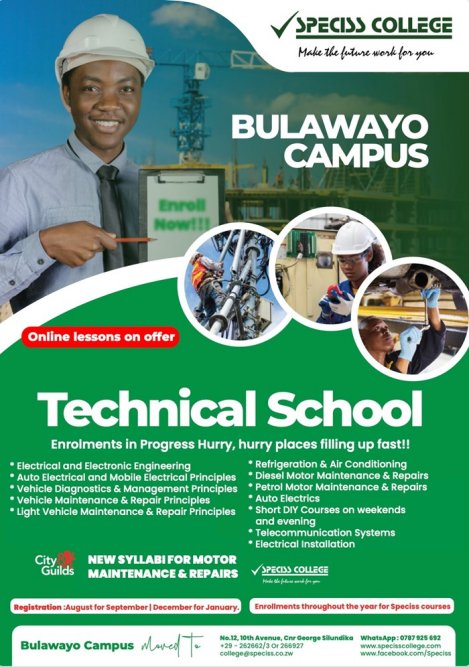 speciss-college-bulawayo-technical-school-enrolments-Zimtrader-email-advertising