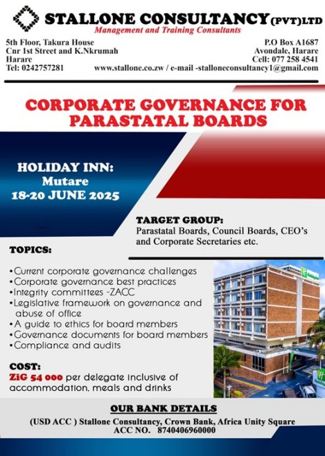 stallone-consultancy-corporate-governance-for-parastatal-boards-seminar-Zimtrader-email-advertising